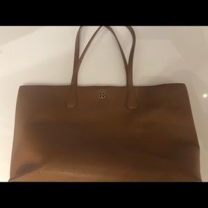 Tory Burch Pebbled Soft Leather Camel Bag
